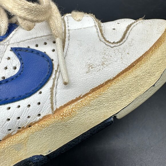 1987 Nike Delta Force Toddler Baby Shoes Blue High Top Sneakers Size 4 READ Vtg - Picture 10 of 15